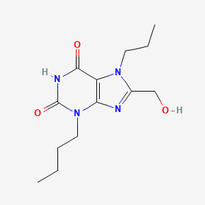 molecular formula C13H20N4O3 B6143196 3-butyl-8-(hydroxymethyl)-7-propyl-2,3,6,7-tetrahydro-1H-purine-2,6-dione CAS No. 730949-70-9