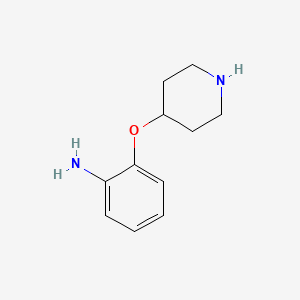 molecular formula C11H16N2O B6143227 2-(piperidin-4-yloxy)aniline CAS No. 1311315-67-9