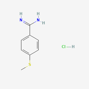 molecular formula C8H11ClN2S B6143232 4-(methylsulfanyl)benzene-1-carboximidamide hydrochloride CAS No. 860685-96-7