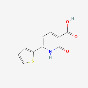 molecular formula C10H7NO3S B6143241 2-oxo-6-(thiophen-2-yl)-1,2-dihydropyridine-3-carboxylic acid CAS No. 56304-45-1