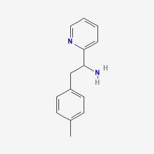 molecular formula C14H16N2 B6143285 2-(4-methylphenyl)-1-(pyridin-2-yl)ethan-1-amine CAS No. 1182987-79-6