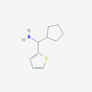 molecular formula C10H15NS B6143286 cyclopentyl(thiophen-2-yl)methanamine CAS No. 1019367-16-8