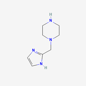 molecular formula C8H14N4 B6143294 1-(1H-imidazol-2-ylmethyl)piperazine CAS No. 1179943-93-1