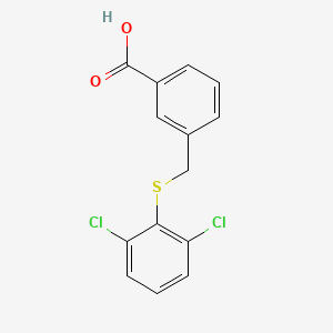 3-{[(2,6-dichlorophenyl)sulfanyl]methyl}benzoic acid