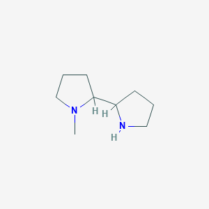 molecular formula C9H18N2 B6143359 1-methyl-2-(pyrrolidin-2-yl)pyrrolidine CAS No. 933725-04-3