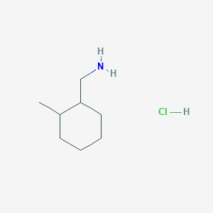 molecular formula C8H18ClN B6143360 (2-methylcyclohexyl)methanamine hydrochloride, Mixture of diastereomers CAS No. 212382-67-7