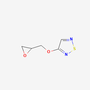 molecular formula C5H6N2O2S B6143365 3-[(oxiran-2-yl)methoxy]-1,2,5-thiadiazole CAS No. 949293-84-9