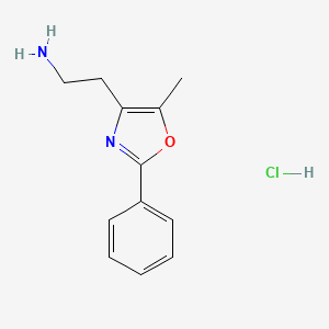 2-(5-methyl-2-phenyl-1,3-oxazol-4-yl)ethan-1-amine hydrochloride