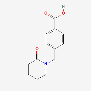 4-[(2-oxopiperidin-1-yl)methyl]benzoic acid