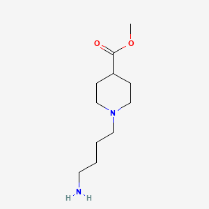 molecular formula C11H22N2O2 B6143426 methyl 1-(4-aminobutyl)piperidine-4-carboxylate CAS No. 1114824-02-0
