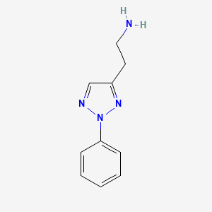 molecular formula C10H12N4 B6143434 2-(2-phenyl-2H-1,2,3-triazol-4-yl)ethan-1-amine CAS No. 933744-21-9