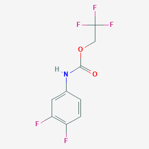 molecular formula C9H6F5NO2 B6143441 2,2,2-trifluoroethyl N-(3,4-difluorophenyl)carbamate CAS No. 1087798-19-3