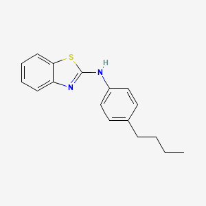 molecular formula C17H18N2S B6143461 N-(4-butylphenyl)-1,3-benzothiazol-2-amine CAS No. 380442-81-9