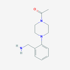molecular formula C13H19N3O B6143477 1-{4-[2-(aminomethyl)phenyl]piperazin-1-yl}ethan-1-one CAS No. 540753-17-1
