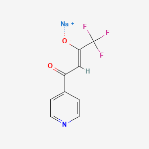 molecular formula C9H5F3NNaO2 B6143490 sodium 1,1,1-trifluoro-4-oxo-4-(pyridin-4-yl)but-2-en-2-olate CAS No. 1011440-88-2
