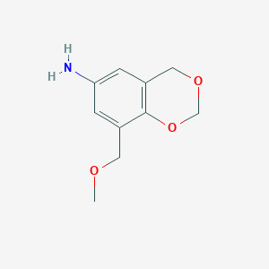 molecular formula C10H13NO3 B6143590 8-(methoxymethyl)-2,4-dihydro-1,3-benzodioxin-6-amine CAS No. 1092306-86-9