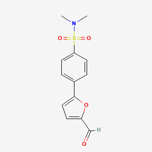 4-(5-formylfuran-2-yl)-N,N-dimethylbenzene-1-sulfonamide