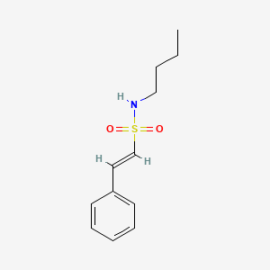 molecular formula C12H17NO2S B6143677 N-butyl-2-phenylethene-1-sulfonamide CAS No. 568570-05-8