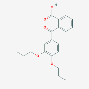molecular formula C20H22O5 B6143678 2-(3,4-dipropoxybenzoyl)benzoic acid CAS No. 556007-01-3