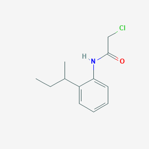 molecular formula C12H16ClNO B6143706 N-[2-(butan-2-yl)phenyl]-2-chloroacetamide CAS No. 73725-94-7