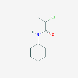 molecular formula C9H16ClNO B6143708 2-chloro-N-cyclohexylpropanamide CAS No. 94318-76-0