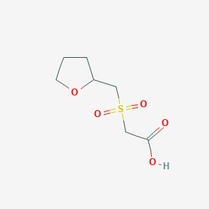 2-(oxolan-2-ylmethanesulfonyl)acetic acid
