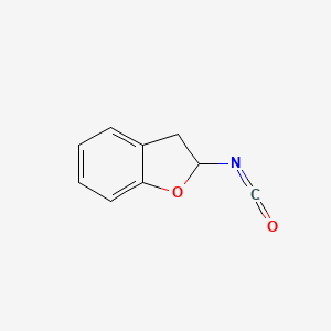 molecular formula C9H7NO2 B6143772 2-isocyanato-2,3-dihydro-1-benzofuran CAS No. 1016738-92-3