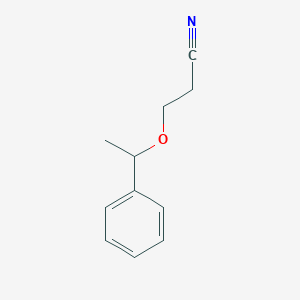 molecular formula C11H13NO B6143777 3-(1-phenylethoxy)propanenitrile CAS No. 856812-39-0