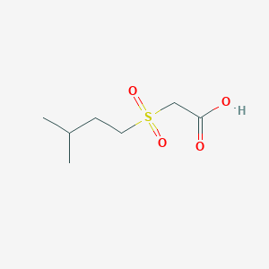 2-(3-methylbutanesulfonyl)acetic acid
