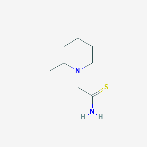 molecular formula C8H16N2S B6143836 2-(2-methylpiperidin-1-yl)ethanethioamide CAS No. 1016805-62-1