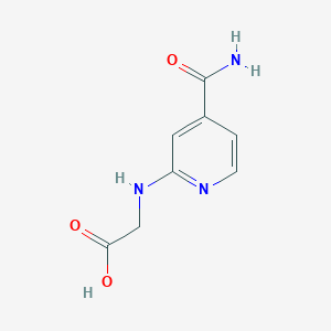 molecular formula C8H9N3O3 B6143839 2-[(4-carbamoylpyridin-2-yl)amino]acetic acid CAS No. 1016868-74-8