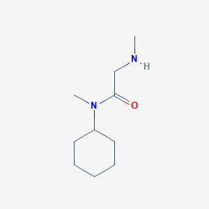 molecular formula C10H20N2O B6143855 N-cyclohexyl-N-methyl-2-(methylamino)acetamide CAS No. 1016821-44-5