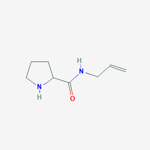 molecular formula C8H14N2O B6143868 N-(prop-2-en-1-yl)pyrrolidine-2-carboxamide CAS No. 1162647-04-2