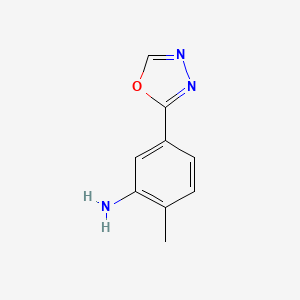 molecular formula C9H9N3O B6143879 2-methyl-5-(1,3,4-oxadiazol-2-yl)aniline CAS No. 1016821-72-9