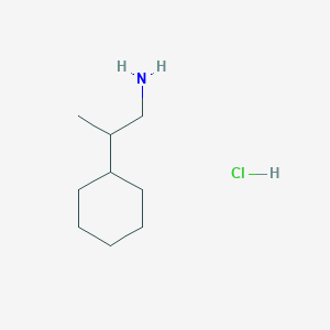 molecular formula C9H20ClN B6143886 2-cyclohexylpropan-1-amine hydrochloride CAS No. 879656-44-7
