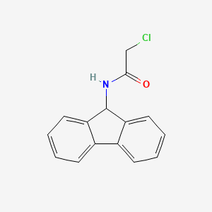 molecular formula C15H12ClNO B6143973 2-chloro-N-(9H-fluoren-9-yl)acetamide CAS No. 72336-24-4