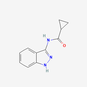molecular formula C11H11N3O B6144022 N-(1H-indazol-3-yl)cyclopropanecarboxamide CAS No. 1088155-94-5