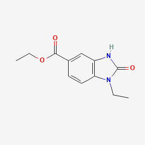 ethyl 1-ethyl-2-oxo-2,3-dihydro-1H-1,3-benzodiazole-5-carboxylate