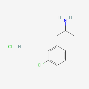 molecular formula C9H13Cl2N B6144059 1-(3-chlorophenyl)propan-2-amine hydrochloride CAS No. 35378-15-5