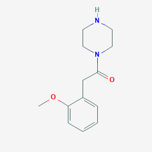 molecular formula C13H18N2O2 B6144081 2-(2-methoxyphenyl)-1-(piperazin-1-yl)ethan-1-one CAS No. 194943-66-3