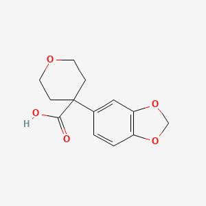 4-(2H-1,3-benzodioxol-5-yl)oxane-4-carboxylic acid