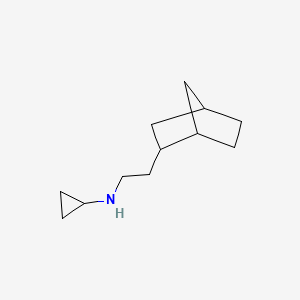 molecular formula C12H21N B6144124 N-(2-{bicyclo[2.2.1]heptan-2-yl}ethyl)cyclopropanamine CAS No. 1212406-73-9