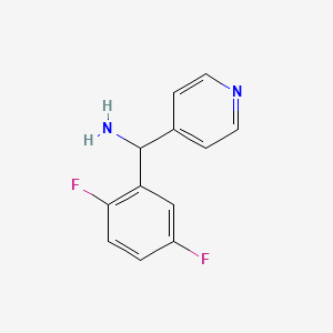 molecular formula C12H10F2N2 B6144135 (2,5-difluorophenyl)(pyridin-4-yl)methanamine CAS No. 1020994-38-0