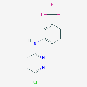 molecular formula C11H7ClF3N3 B6144143 6-chloro-N-[3-(trifluoromethyl)phenyl]pyridazin-3-amine CAS No. 1097067-82-7