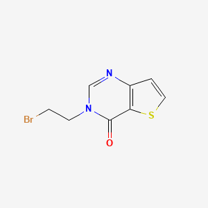 molecular formula C8H7BrN2OS B6144174 3-(2-bromoethyl)-3H,4H-thieno[3,2-d]pyrimidin-4-one CAS No. 1097826-65-7