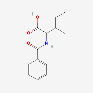 molecular formula C13H17NO3 B6144176 3-methyl-2-(phenylformamido)pentanoic acid CAS No. 4427-08-1