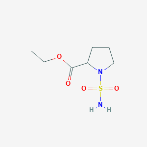 molecular formula C7H14N2O4S B6144186 1-乙基-1-磺酰基吡咯烷-2-羧酸盐 CAS No. 2149055-77-4