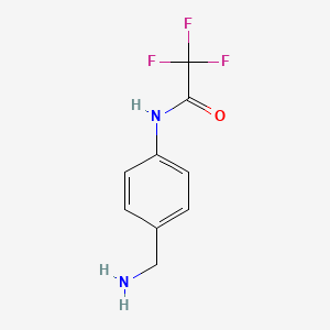 molecular formula C9H9F3N2O B6144225 N-[4-(aminomethyl)phenyl]-2,2,2-trifluoroacetamide CAS No. 1235441-35-6