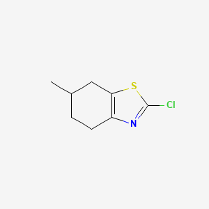 molecular formula C8H10ClNS B6144285 2-chloro-6-methyl-4,5,6,7-tetrahydro-1,3-benzothiazole CAS No. 1235439-67-4