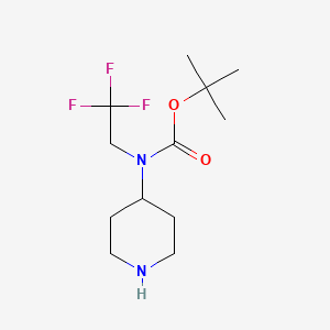 tert-butyl N-(piperidin-4-yl)-N-(2,2,2-trifluoroethyl)carbamate